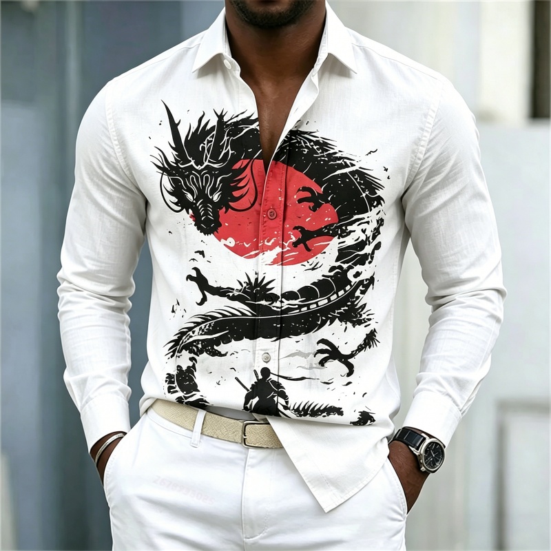 Men'S Fashion Rules - 2026 New Men's Shirt White Black