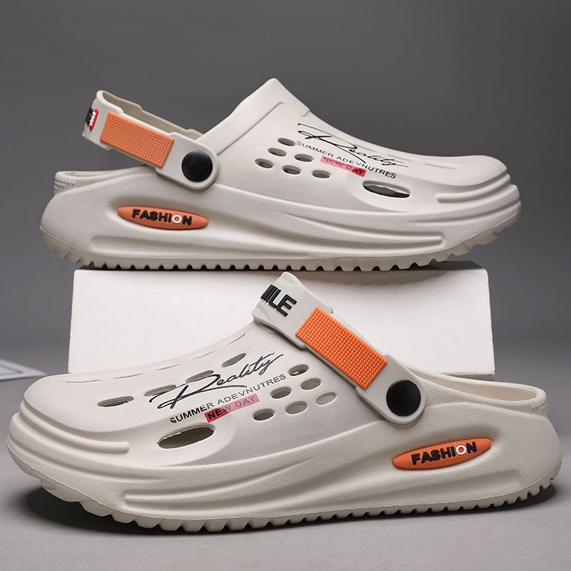 Mens Fashion Mullet - Men's Slippers EVA Hole Mens Mules