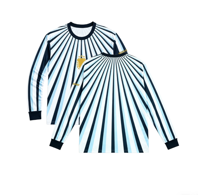Men'S Fashion T Shirts - New Argentine round neck long sleeved