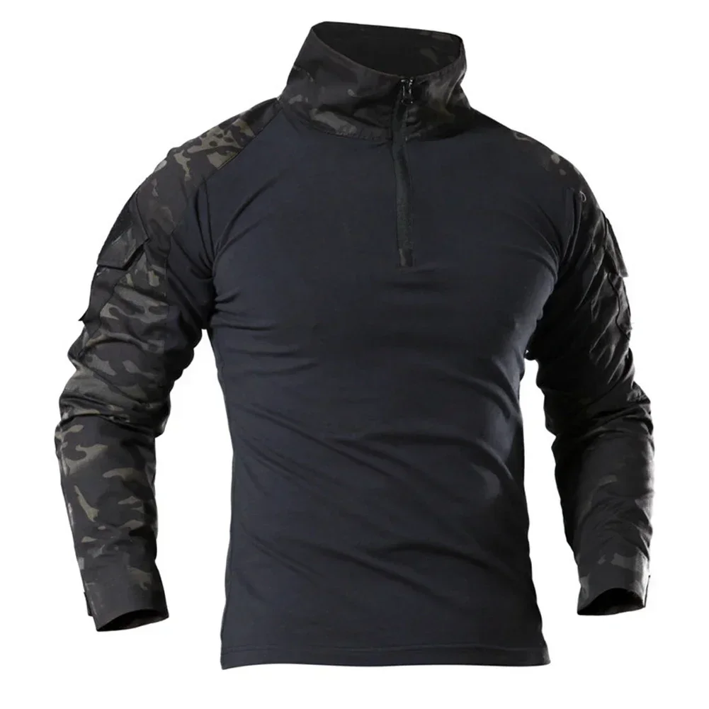 Military Shirt Men - Men's Camouflage Tactical Long-Sleeved Tops Men