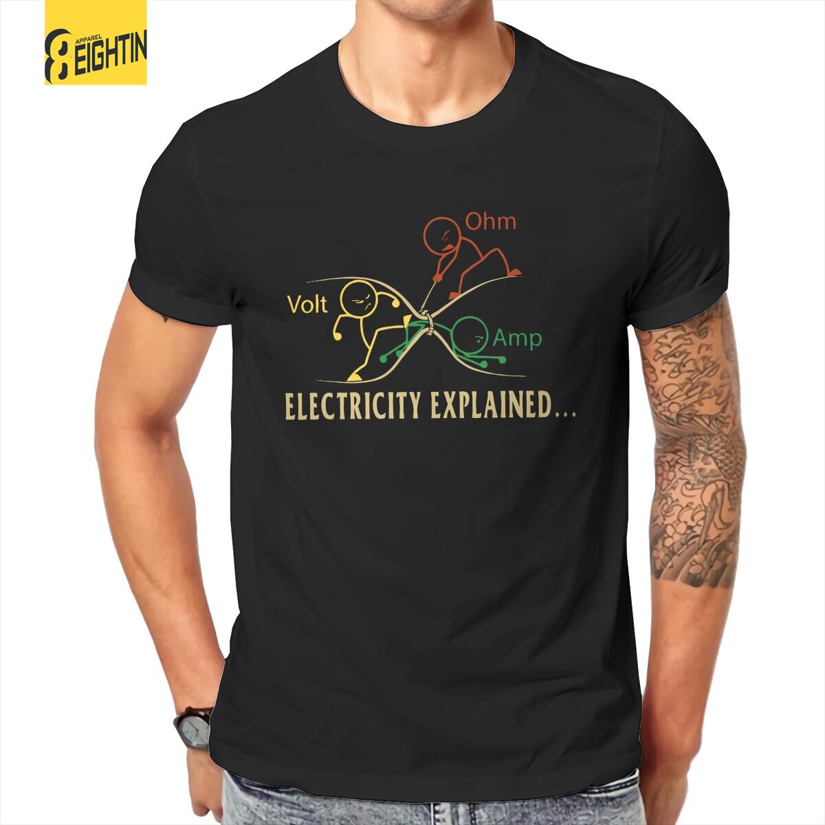 Men'S Fashion Explained - Electricity Explained Stik Science Men's T