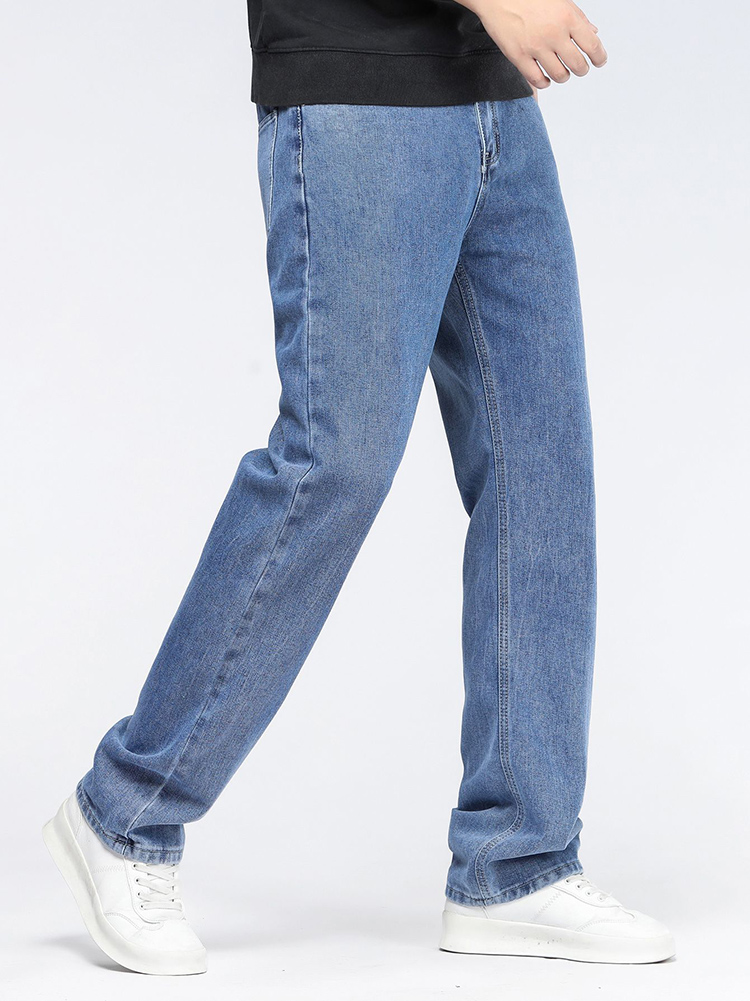 Men's Korean Fashion Baggy Jea - Men'S Fashion Grey Jeans ulasan dan harga