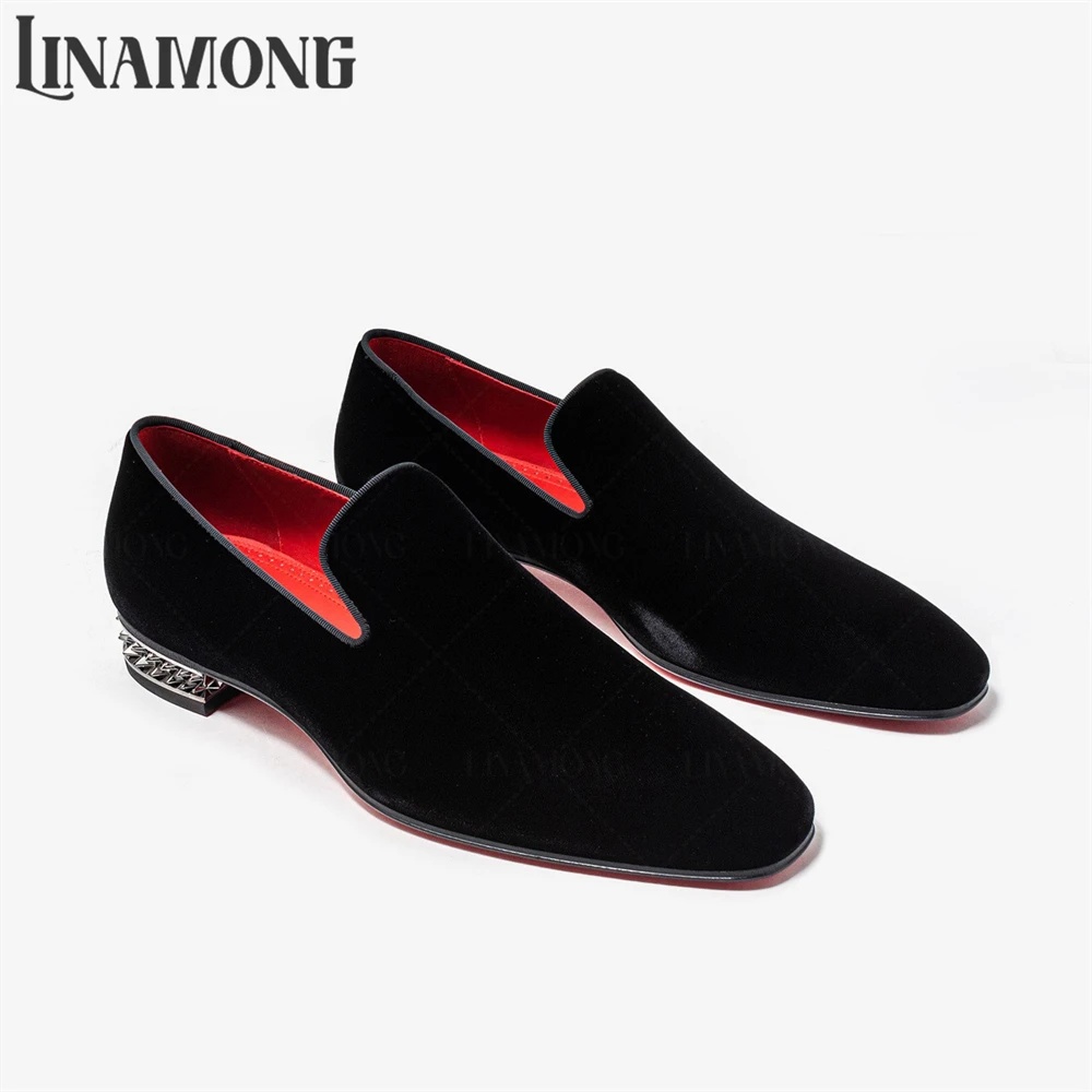 Luxury Studded Square Low Bloc - Men'S Fashion For Wedding ulasan dan harga