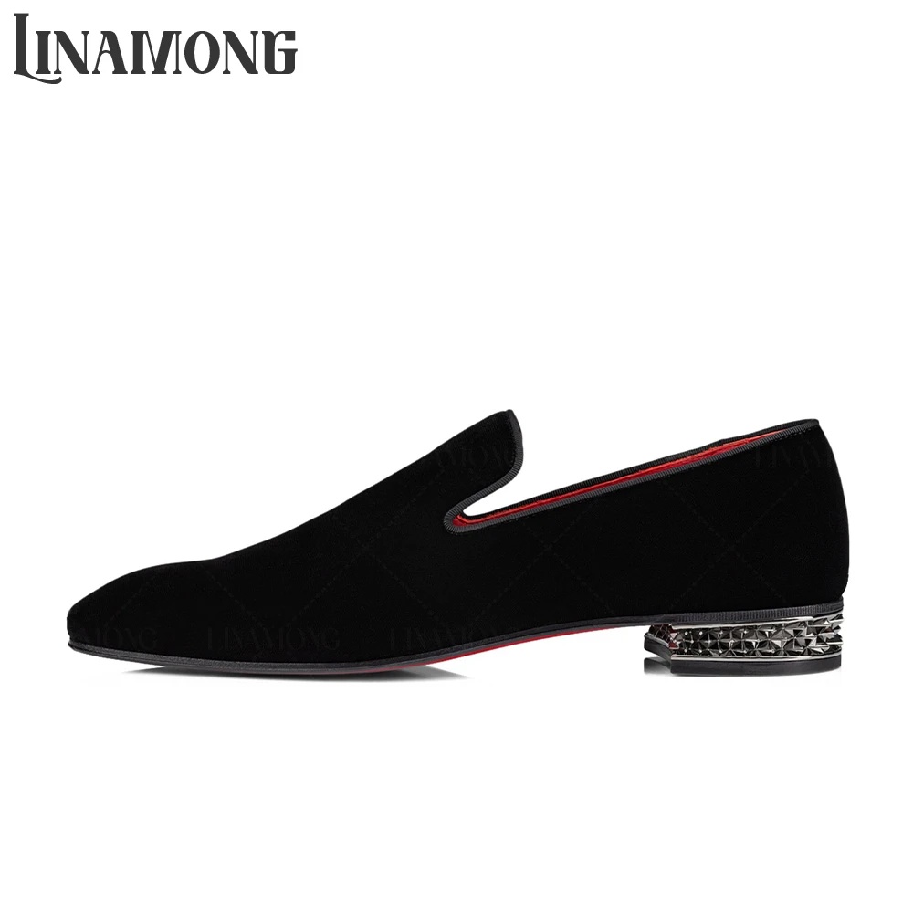Luxury Studded Square Low Bloc - Men'S Fashion For Wedding ulasan dan harga
