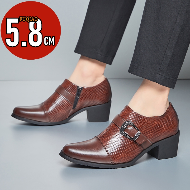 Vintage Style Men's High Heel  - Men'S Fashion For Wedding ulasan dan harga