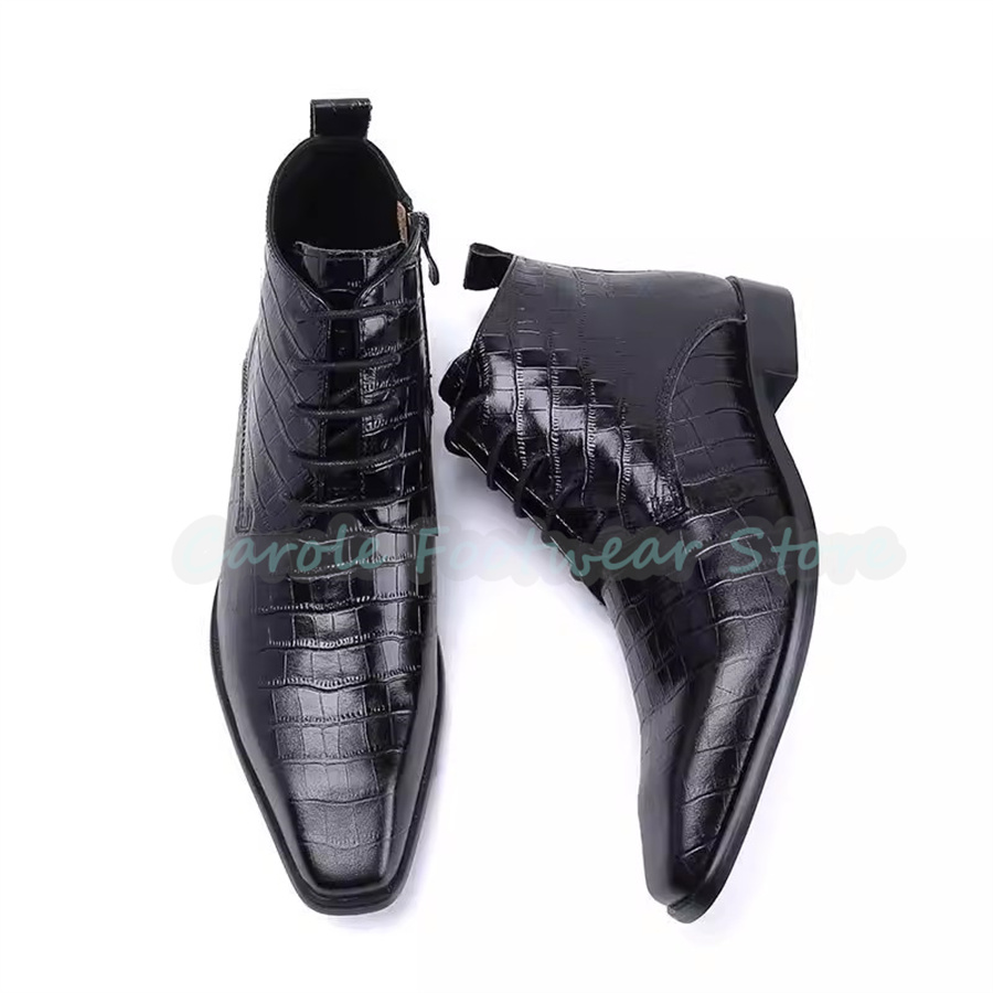 Fashion Genuine Leather Ankle  - Men'S Fashion For Wedding ulasan dan harga