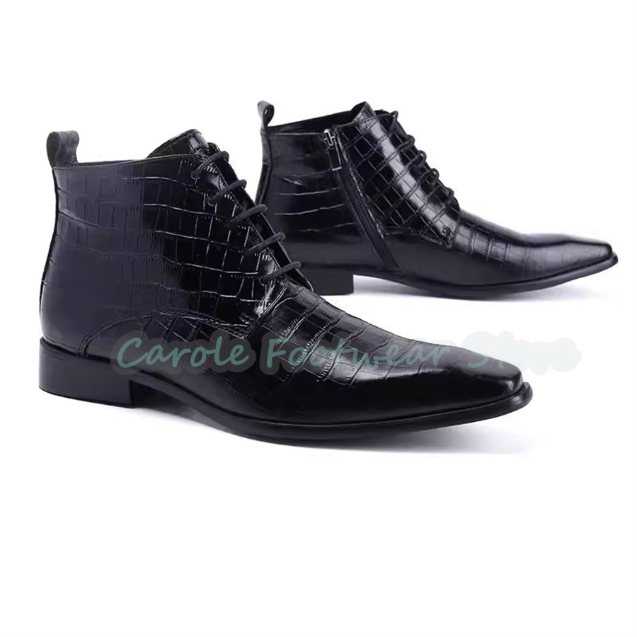 Fashion Genuine Leather Ankle  - Men'S Fashion For Wedding ulasan dan harga