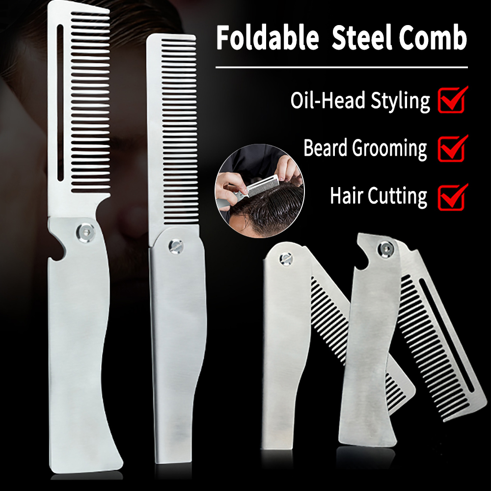 New Type 1/2PCS Portable Steel - Men Fashion Hair Style ulasan dan harga
