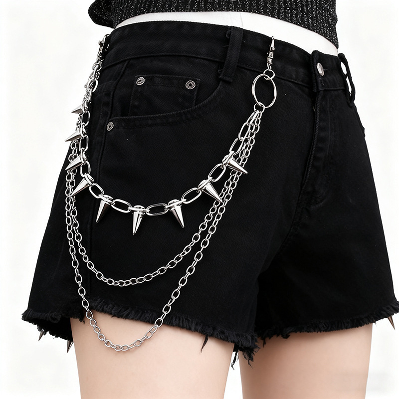 Unisex Hip Hop Punk Rock Metal - Jeans Pants Fashion Men ulasan dan harga