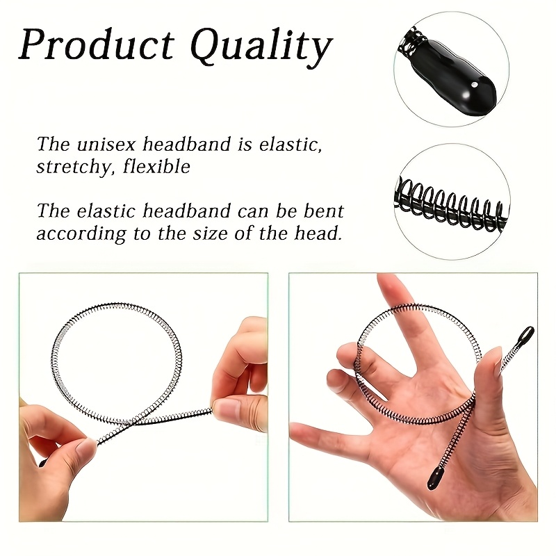 6PCS Fashion Black Metal Waved - Men Fashion Hair Style ulasan dan harga