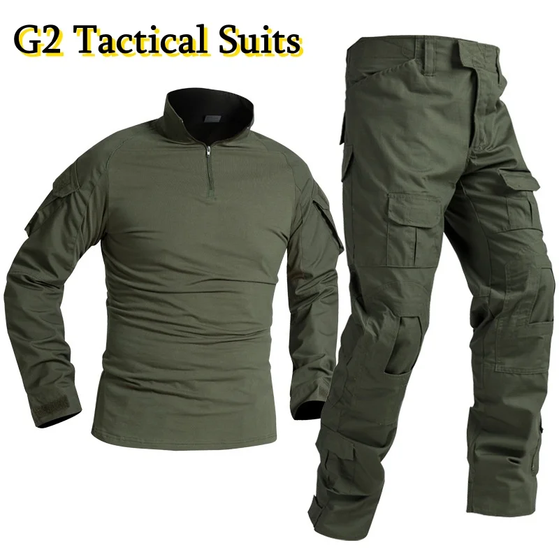 2PCS Tactical Uniform Suits Mi - Military Shirt Men ulasan dan harga
