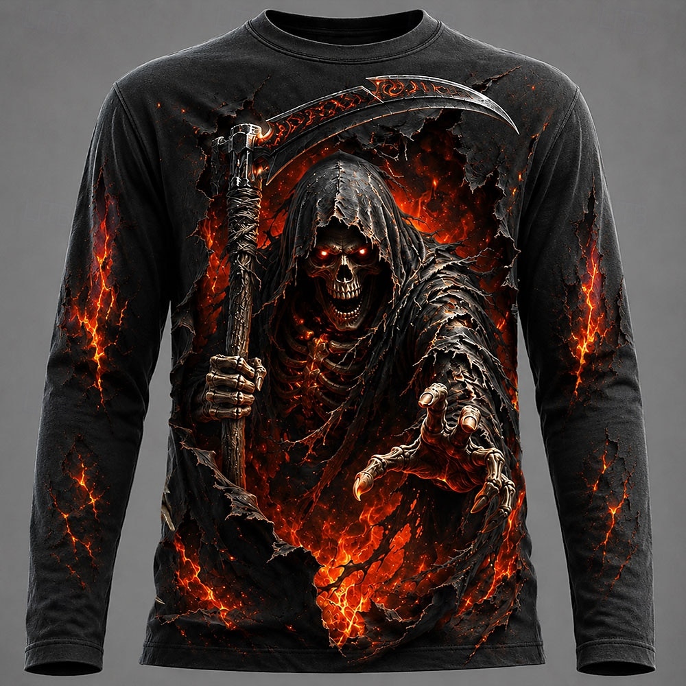 Halloween Men 3D Graphic Print - Men'S Fashion T Shirts ulasan dan harga