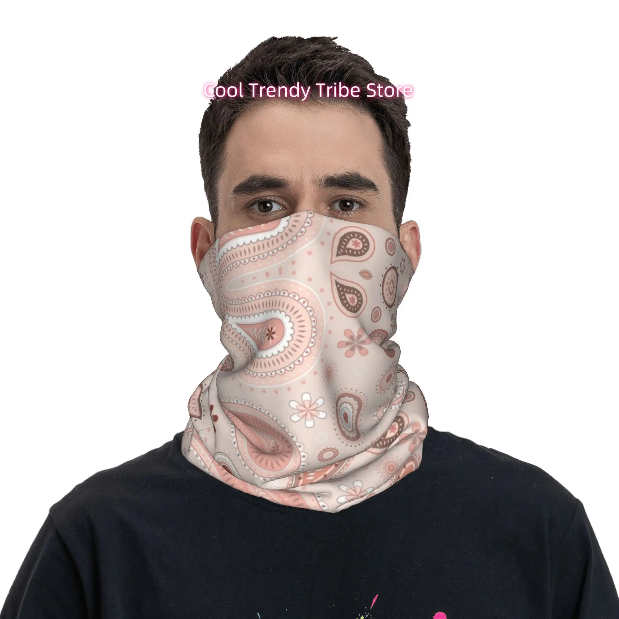 Beige Background Pink Paisley  - Men Fashion Hair Style ulasan dan harga