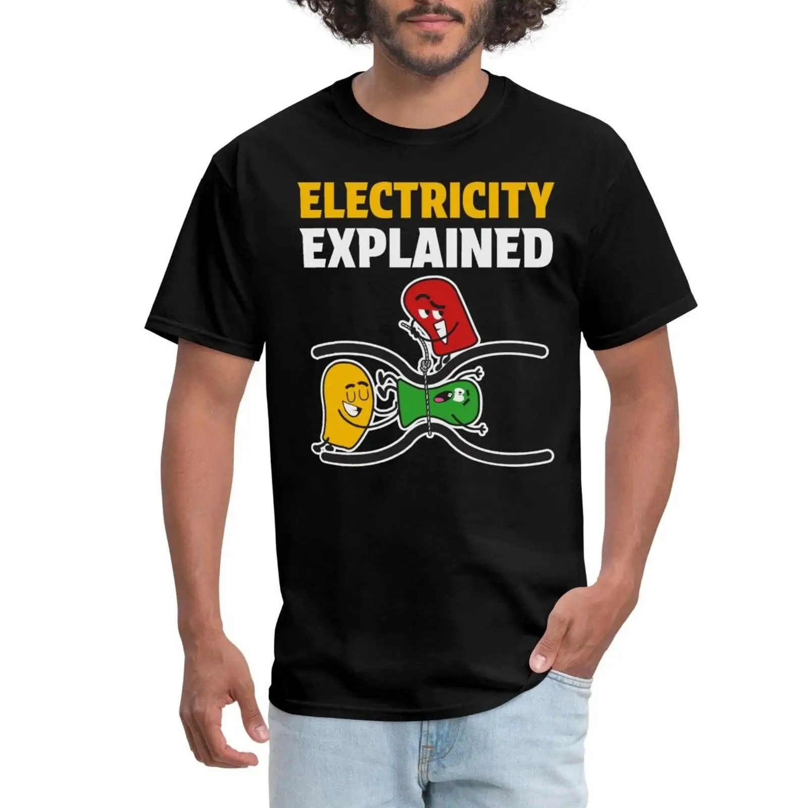 Electricity Explained Humorous - Men'S Fashion Explained ulasan dan harga