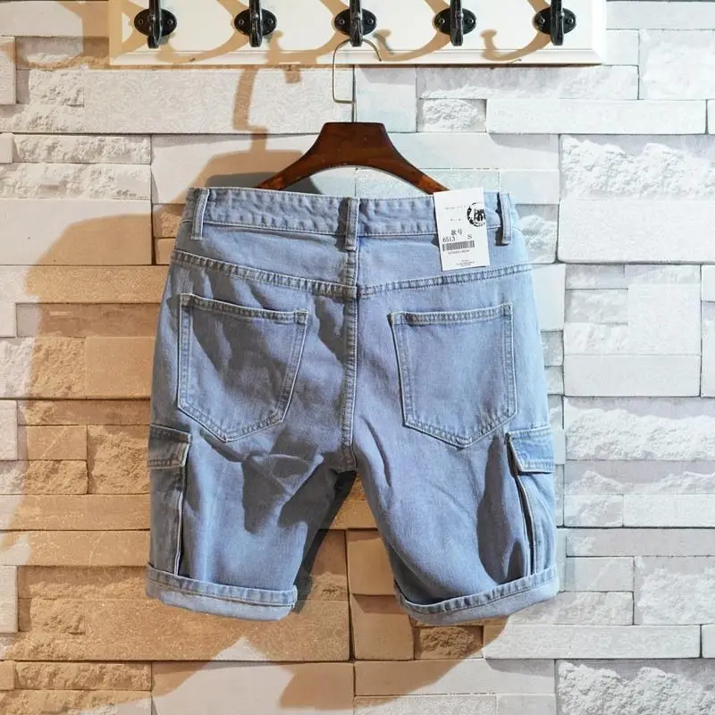 Loose Straight Short Jeans Pan - Jeans Pants Fashion Men ulasan dan harga