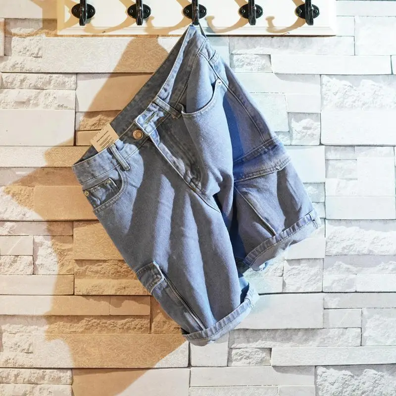 Loose Straight Short Jeans Pan - Jeans Pants Fashion Men ulasan dan harga