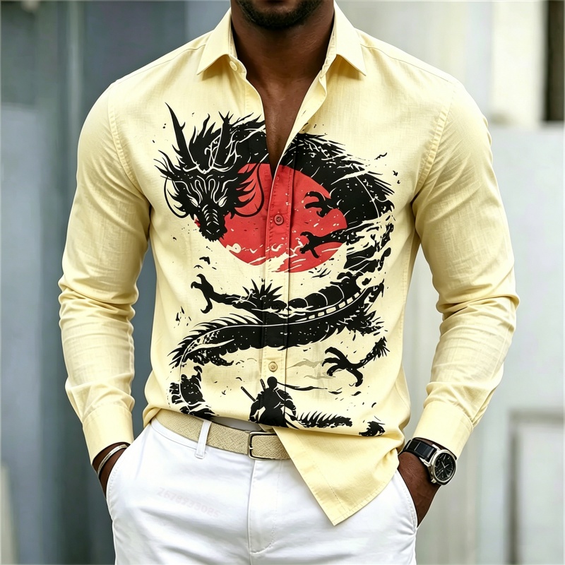 2026 New Men's Shirt White Bla - Men'S Fashion Rules ulasan dan harga