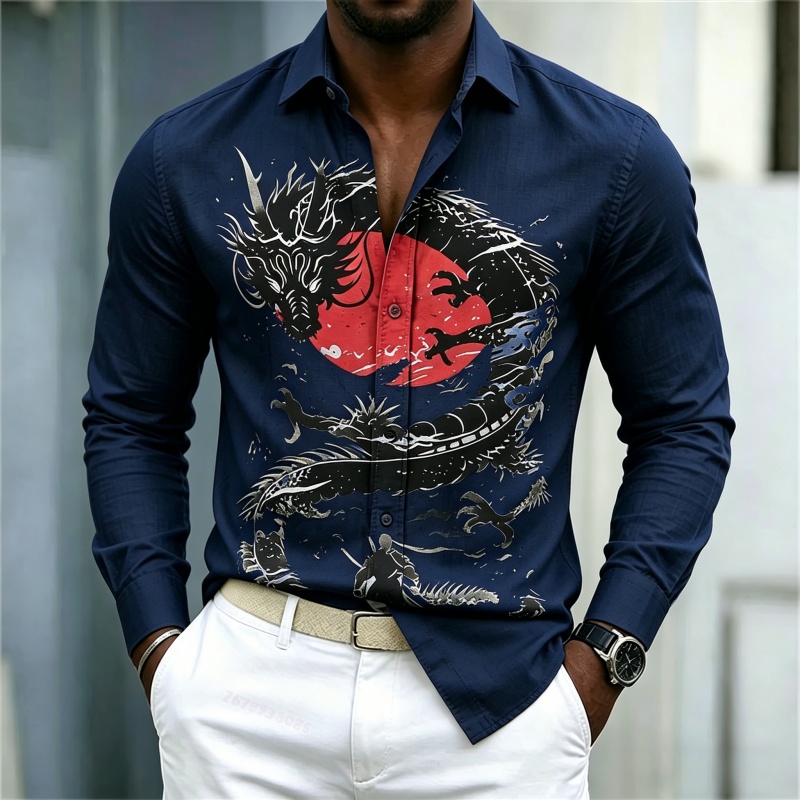2026 New Men's Shirt White Bla - Men'S Fashion Rules ulasan dan harga