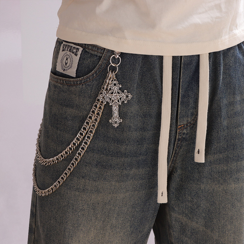 Fashion Punk Metal Pants Chain - Jeans Pants Fashion Men ulasan dan harga