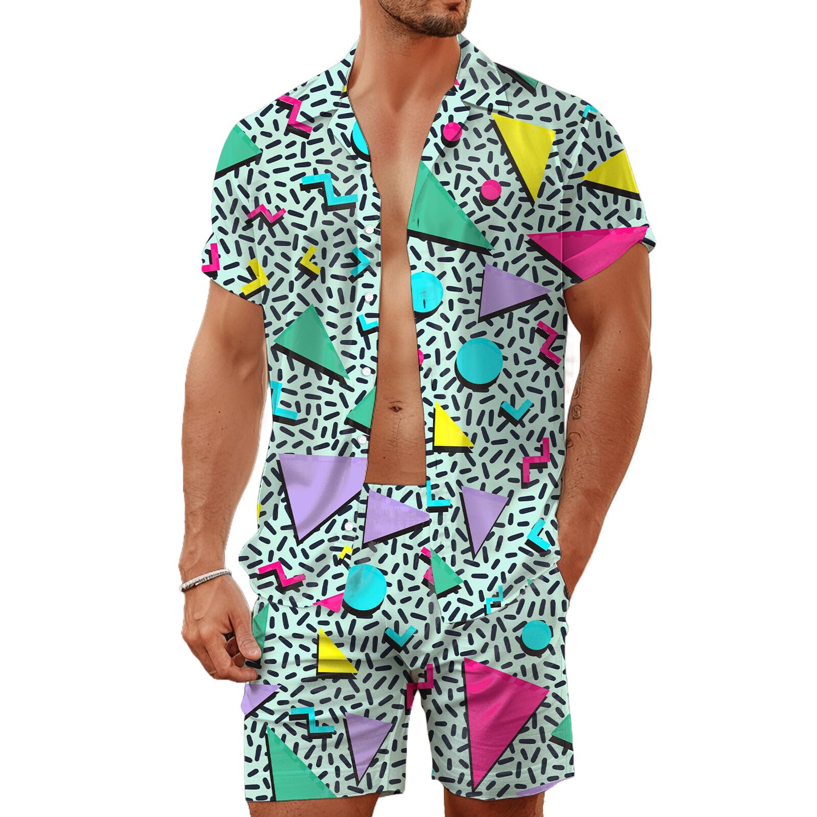 Summer Irregular Geometric 3D  - Men'S Fashion Rules ulasan dan harga