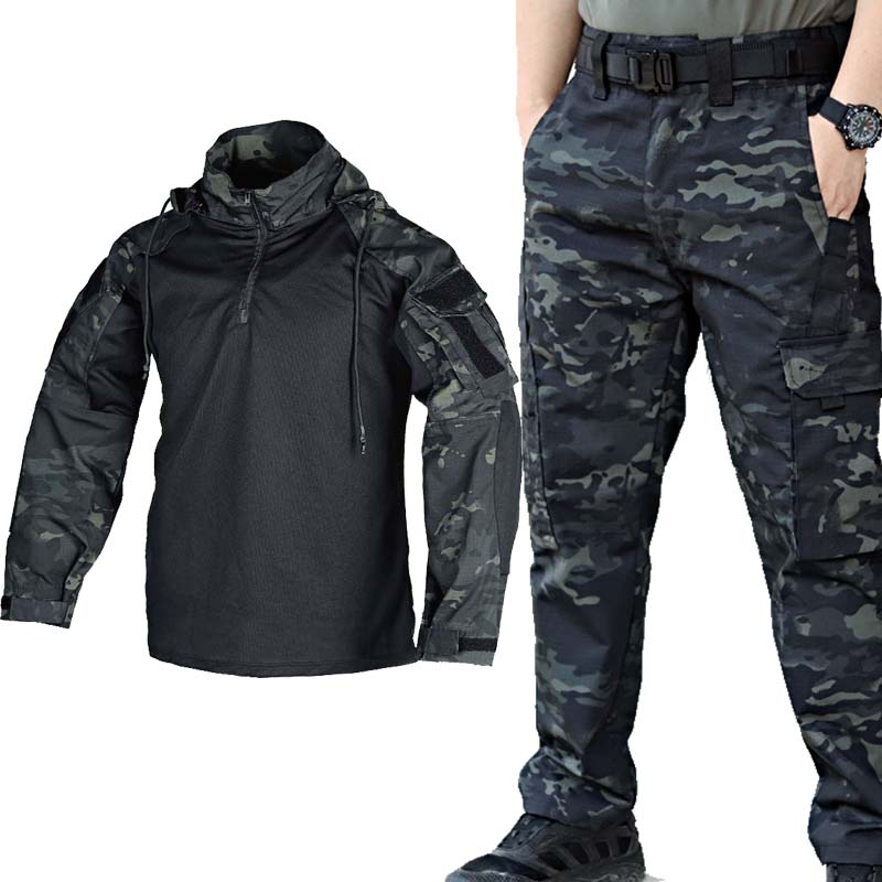 Men's CP Camo Tactical Combat  - Military Shirt Men ulasan dan harga
