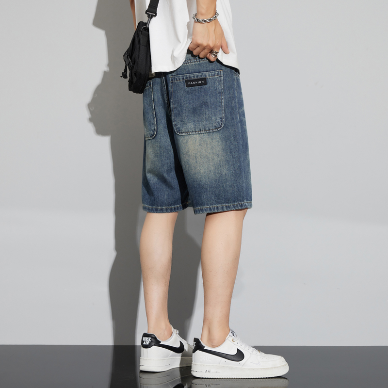 Men's Vintage Denim Shorts Sum - Jeans Pants Fashion Men ulasan dan harga