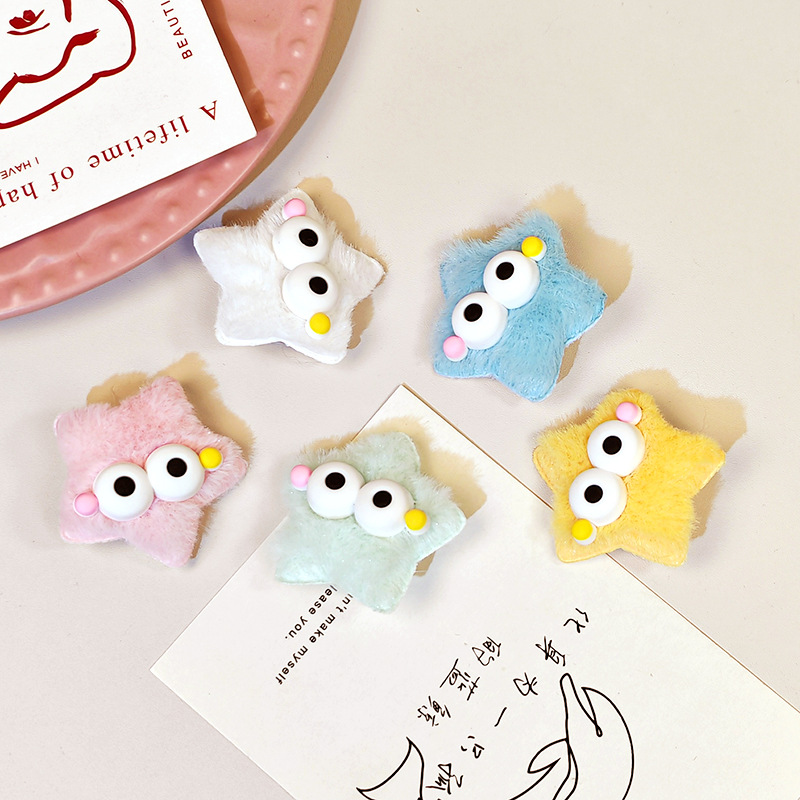 5pcs plush big eyed five point - Men Fashion Hair Style ulasan dan harga