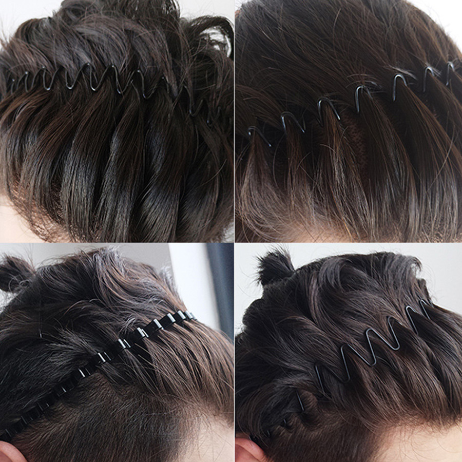 2-5Pcs Wavy Hairband Spring Ha - Men Fashion Hair Style ulasan dan harga