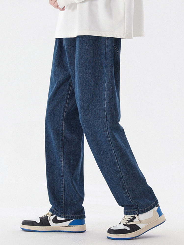 2023 New Korean Fashion Men's  - Men'S Fashion Grey Jeans ulasan dan harga