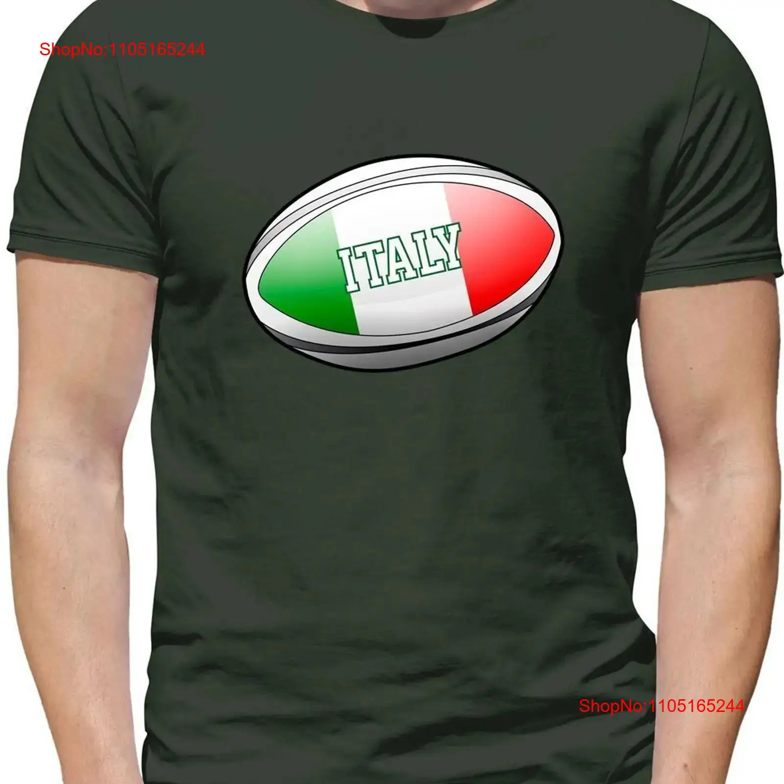 Italian Flag Rugby Ball Mens T - Mens Fashion Rugby Shirts ulasan dan harga