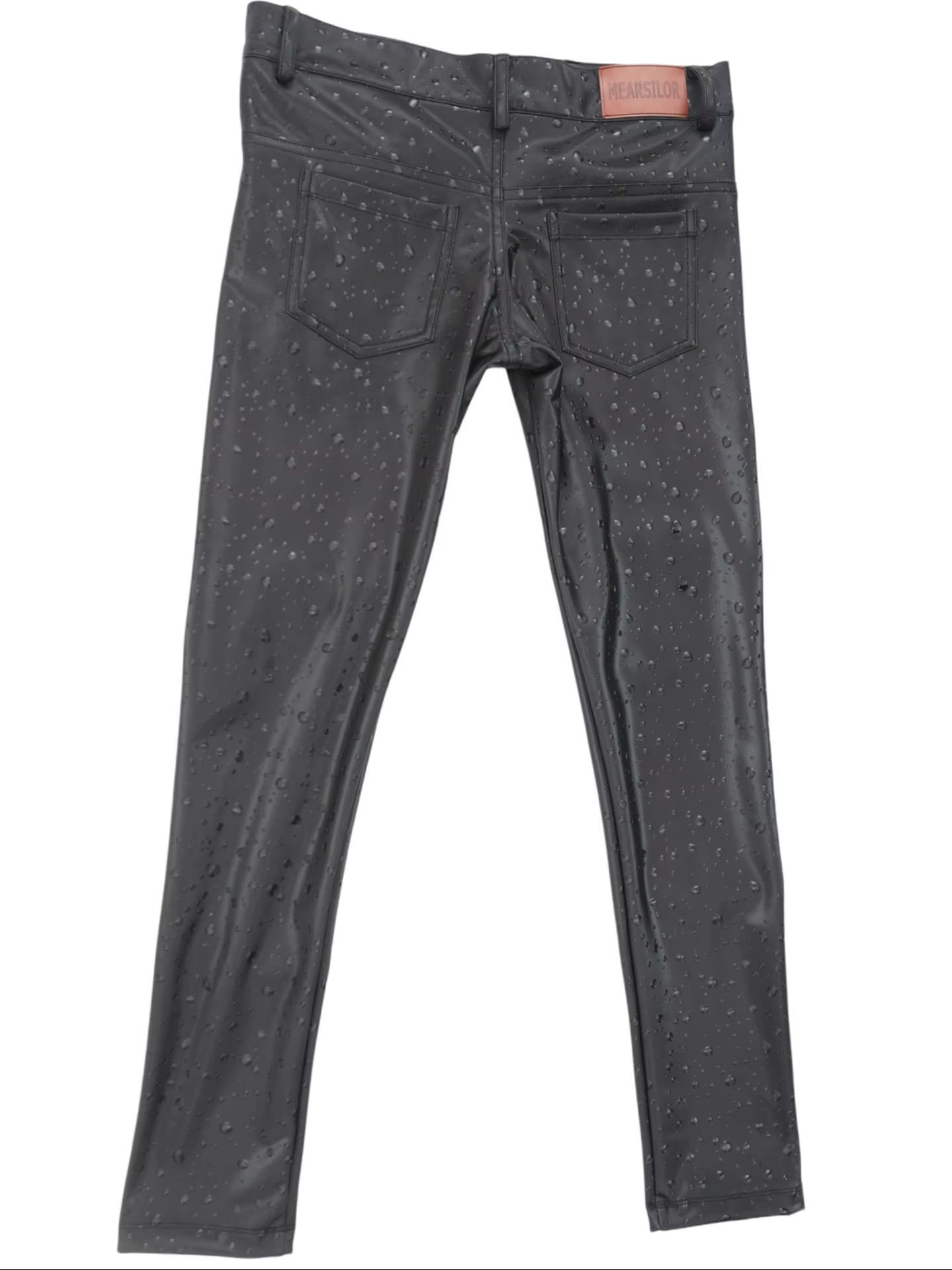 3D Water Drop Print Elastic PU - Jeans Pants Fashion Men ulasan dan harga