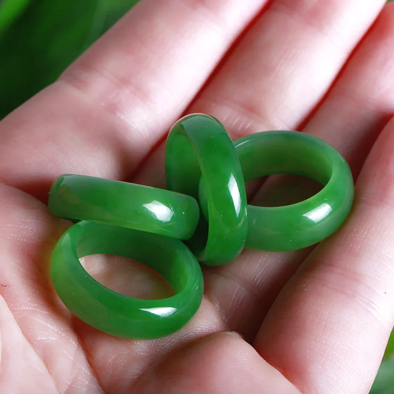 Natural Green Hetian Jade Ring - Men'S Fashion For Wedding ulasan dan harga